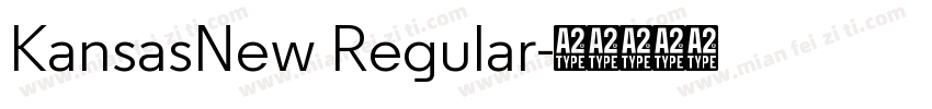 KansasNew Regular字体转换